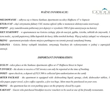 Апартаменты Sanhaus - Monaco - Z Parkingiem Dwa Kroki Od Plazy